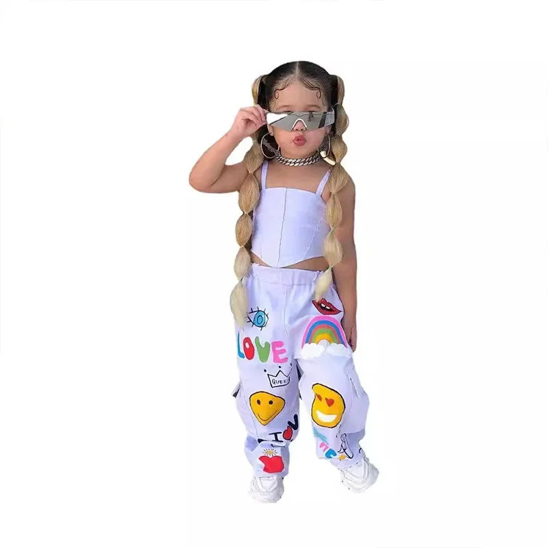 Mini Fashion™ - Kinder Modieuze tanktop & broek set