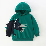 DinoStyle – Warm & Ademend – Hoodie met Triceratops Print