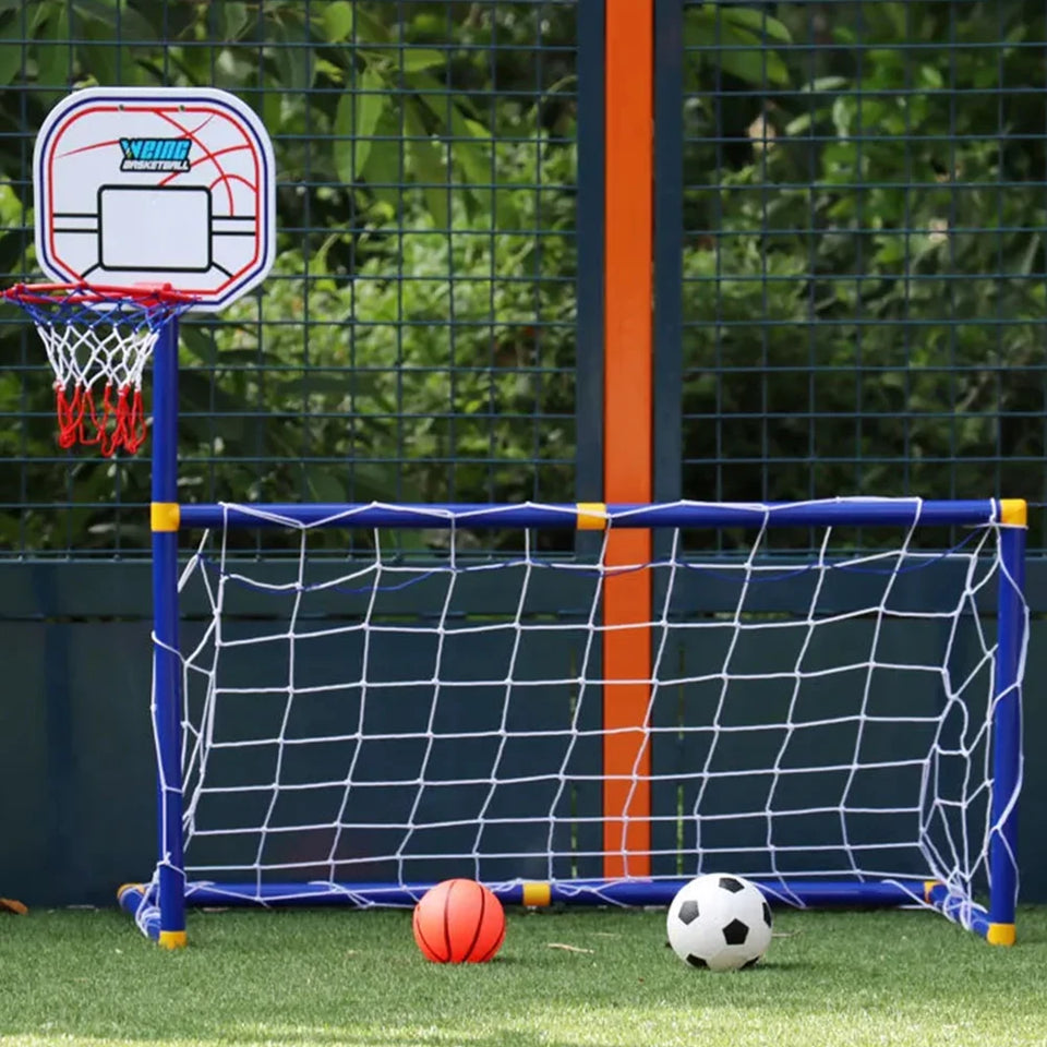 Kids Ball Games - Dubbel Speelplezier - Voetbal & Basketbal Speelgoed Set