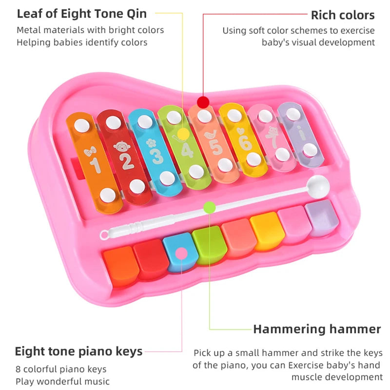 Tiny Tunes Set™ – Klankrijke Pret – Xylofoon & Piano voor kinderen
