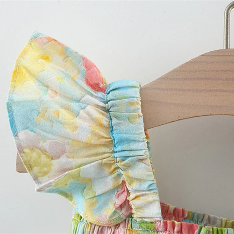 Mini Fashion™ - Zomerbloem Chic - Zomer Jurkje Peony-print