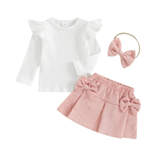 Mini Fashion™ - Top-rok combinatie met haarband