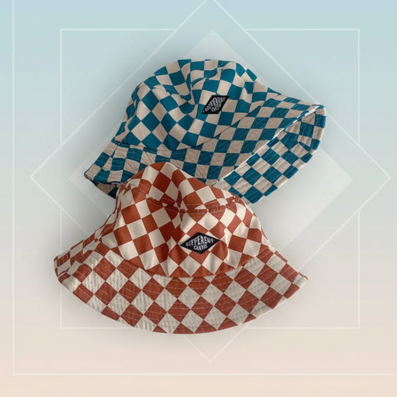 Bucket Hat – Schattig & Beschermend – Kinder Hoed Geruit