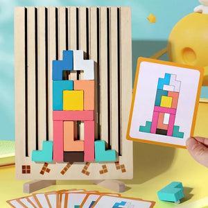 Puzzle Totem™ – Denk & Bouw – Houten Puzzelspel