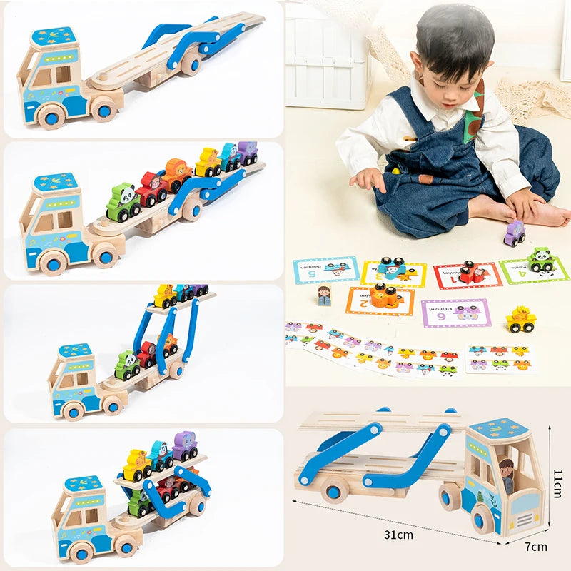 CargoMatch – Creatief & Educatief – Houten vrachtwagen