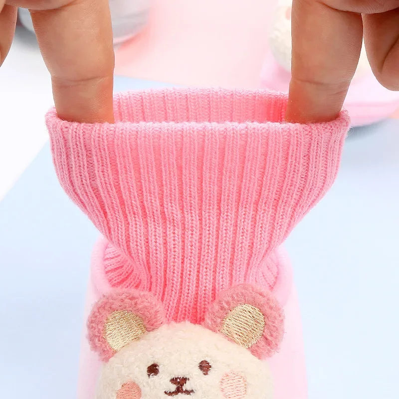 CuddleSteps – Warm en antislip – Dieren Baby Sloffen