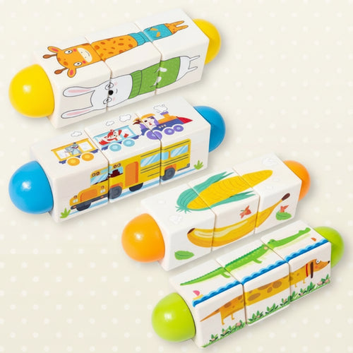 WoodiTurn – Leerzaam & Leuk – Roterende Puzzel