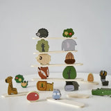 Animal Stackers™ - Slim Stapelen - Hout  Dieren Stapelspeelgoed