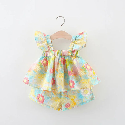 Mini Fashion™ - Zomerbloem Chic - Zomer Jurkje Peony-print
