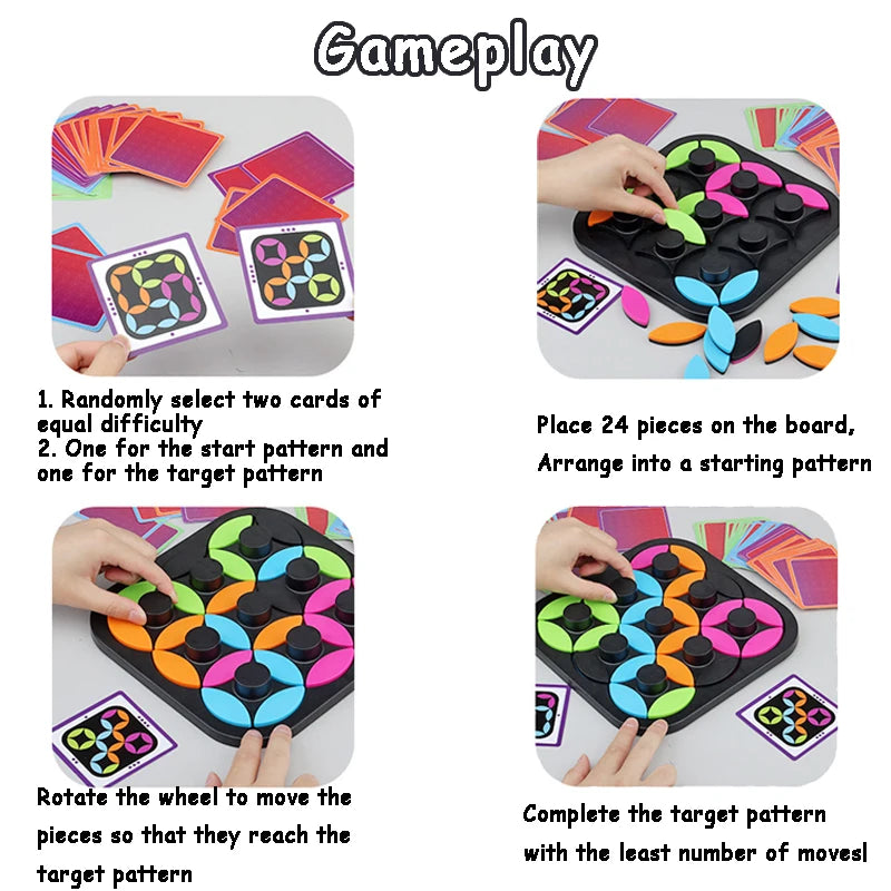 Rotating Logic™ - Uitdagend Puzzelen - Tangram Bordspel