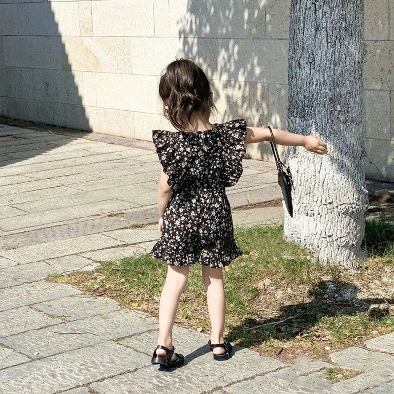 Mini Fashion™ - Bloemengeluk - Kinderjurkje