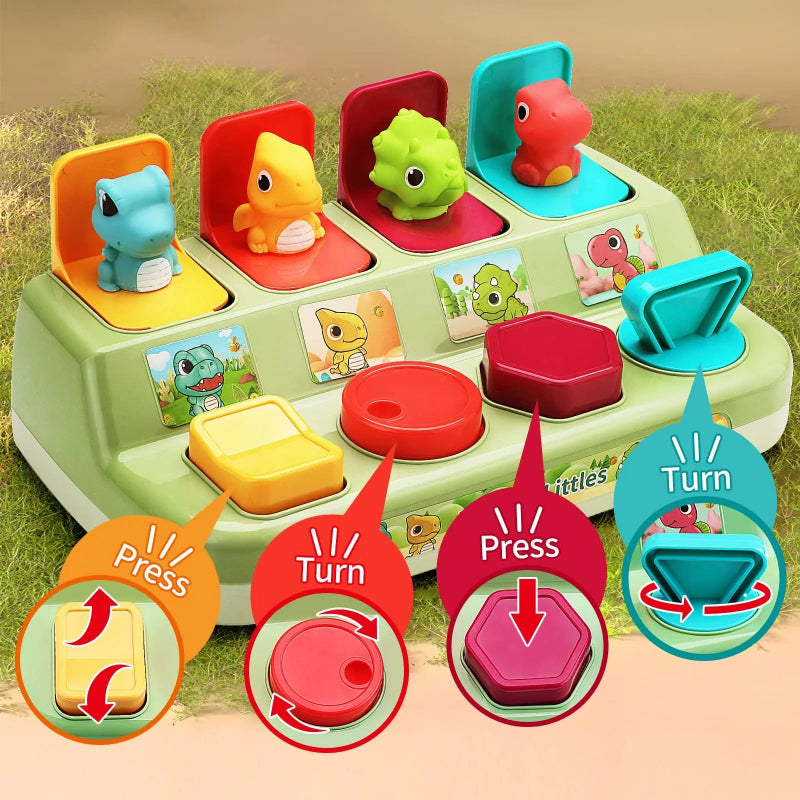 Pop Up Activity Toy – Ontdekken & Leren – Sensorisch Baby Speelgoed