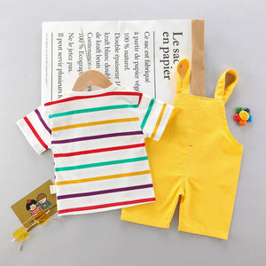 Mini Fashion™ - Stijl & Dino - Tuinbroek set Kinderen