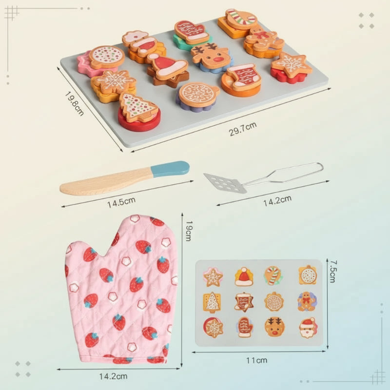 TinyKitchen – Creatief & Speels – Houten Koekjes Sorteerspel