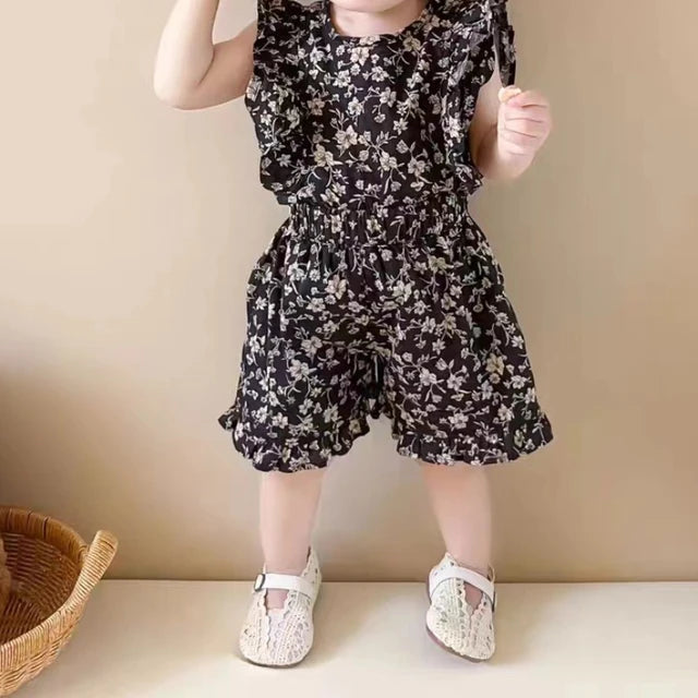 Mini Fashion™ - Bloemengeluk - Kinderjurkje