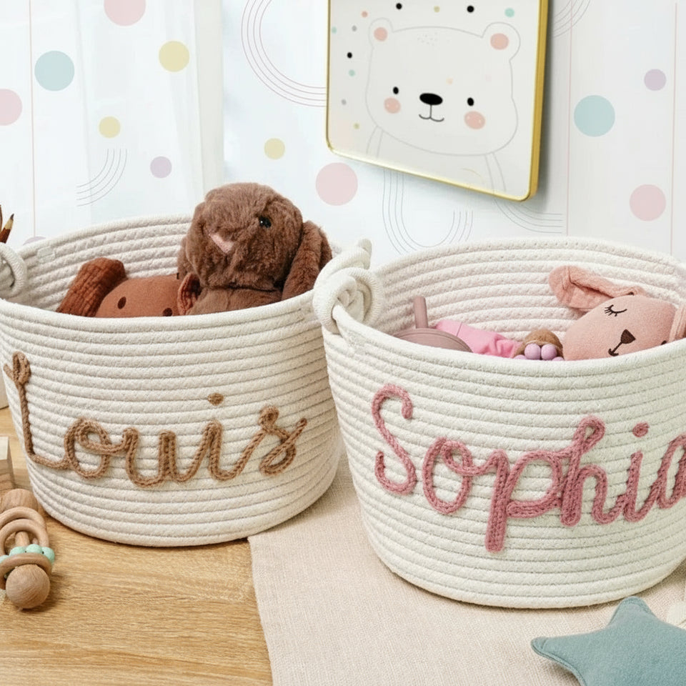 CuddleBasket – Schattig & Persoonlijk – Gepersonaliseerde Luiermand