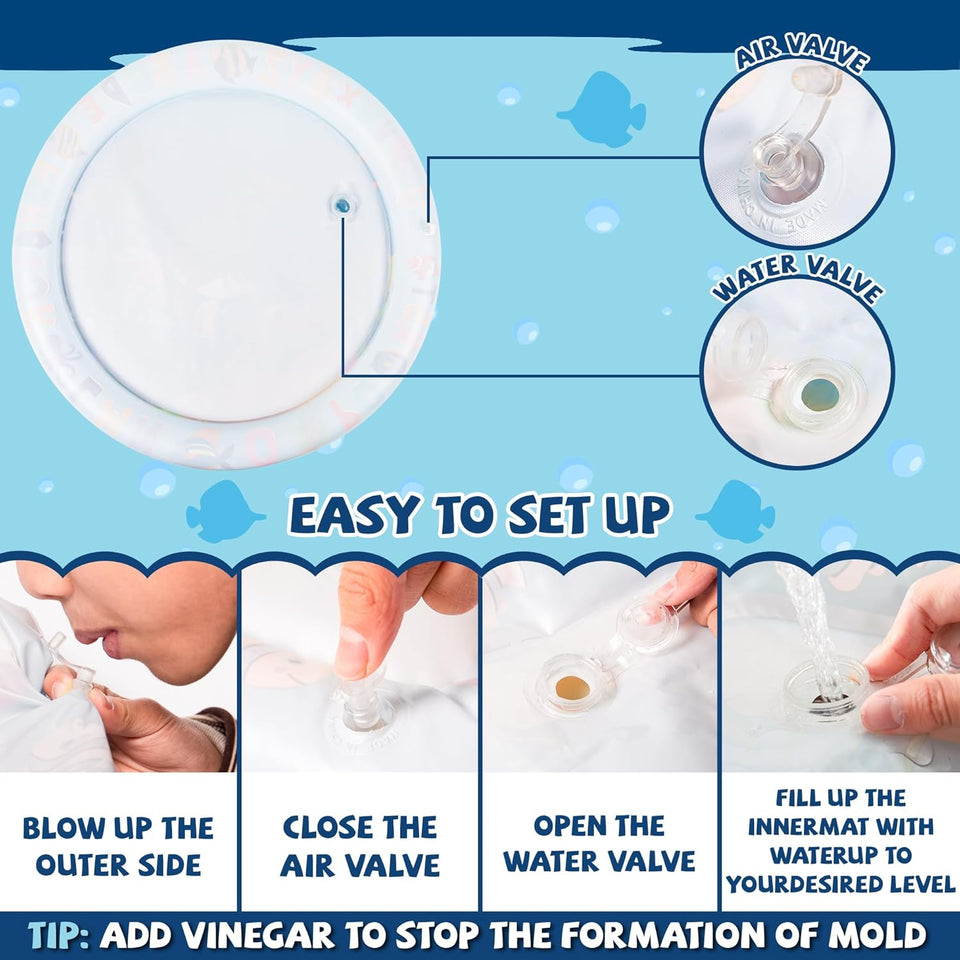 TinyWave – Vrolijk & Ontwikkelend – Baby Sensorische Watermat