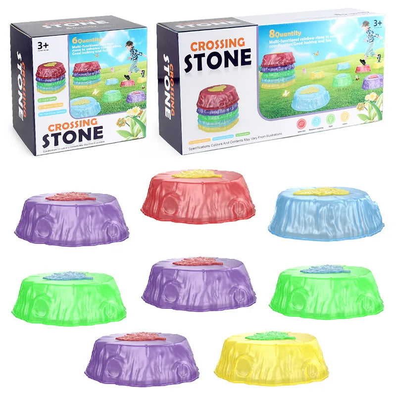 Crossing Stones™ - Springen & Balanceren - Lichtgevende Balansstenen