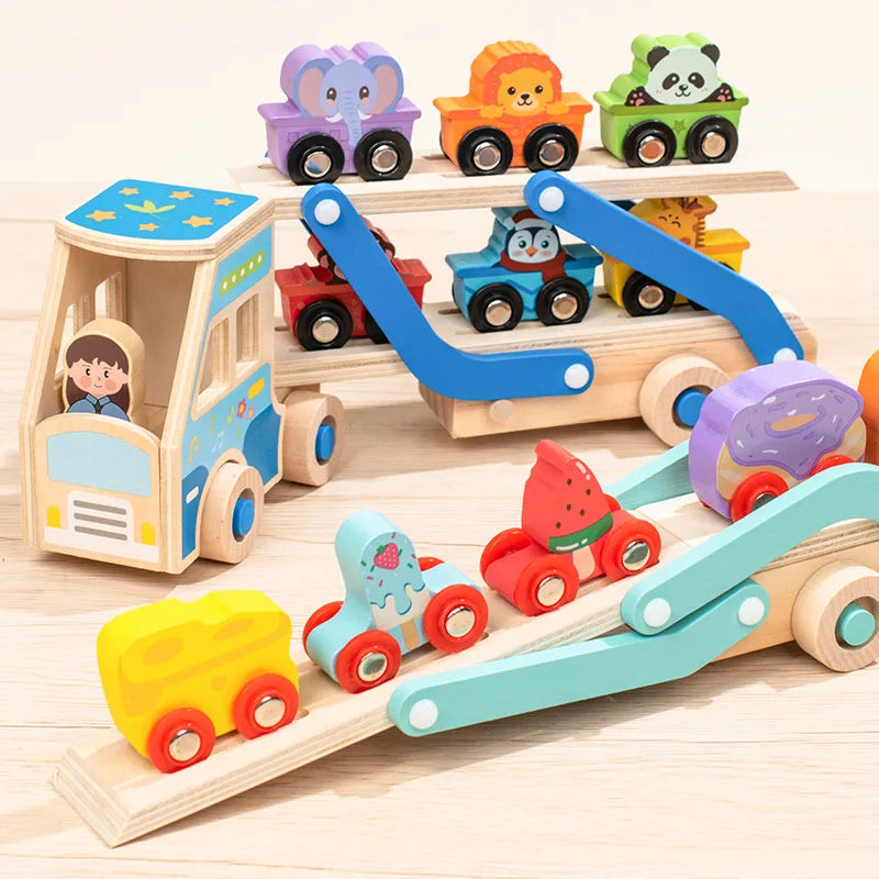 CargoMatch – Creatief & Educatief – Houten vrachtwagen
