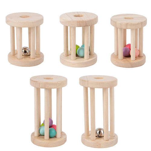 Music Rattle™ – Vrolijke Rolkooi – Houten Rammel Speelgoed
