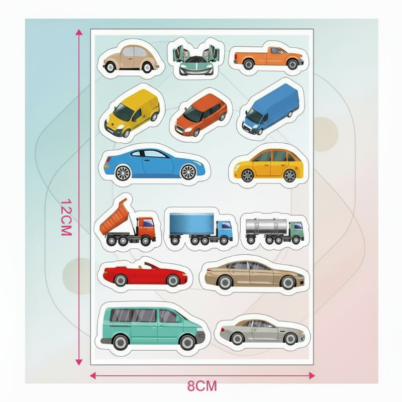 KidoTape – Kleurrijk & Handig – Verkeersweg Sticker Tape Set