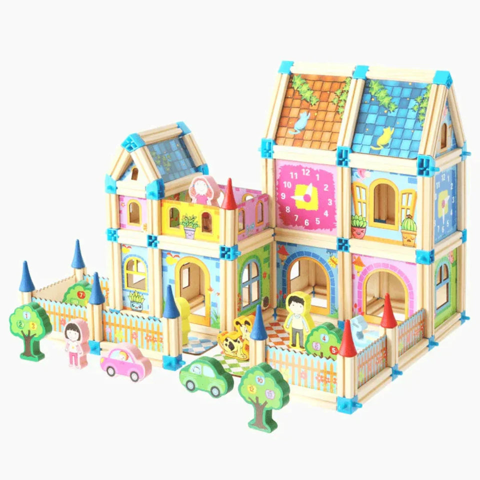 Woods – Duurzaam & Creatief – Houten Bouwset voor Kinderen