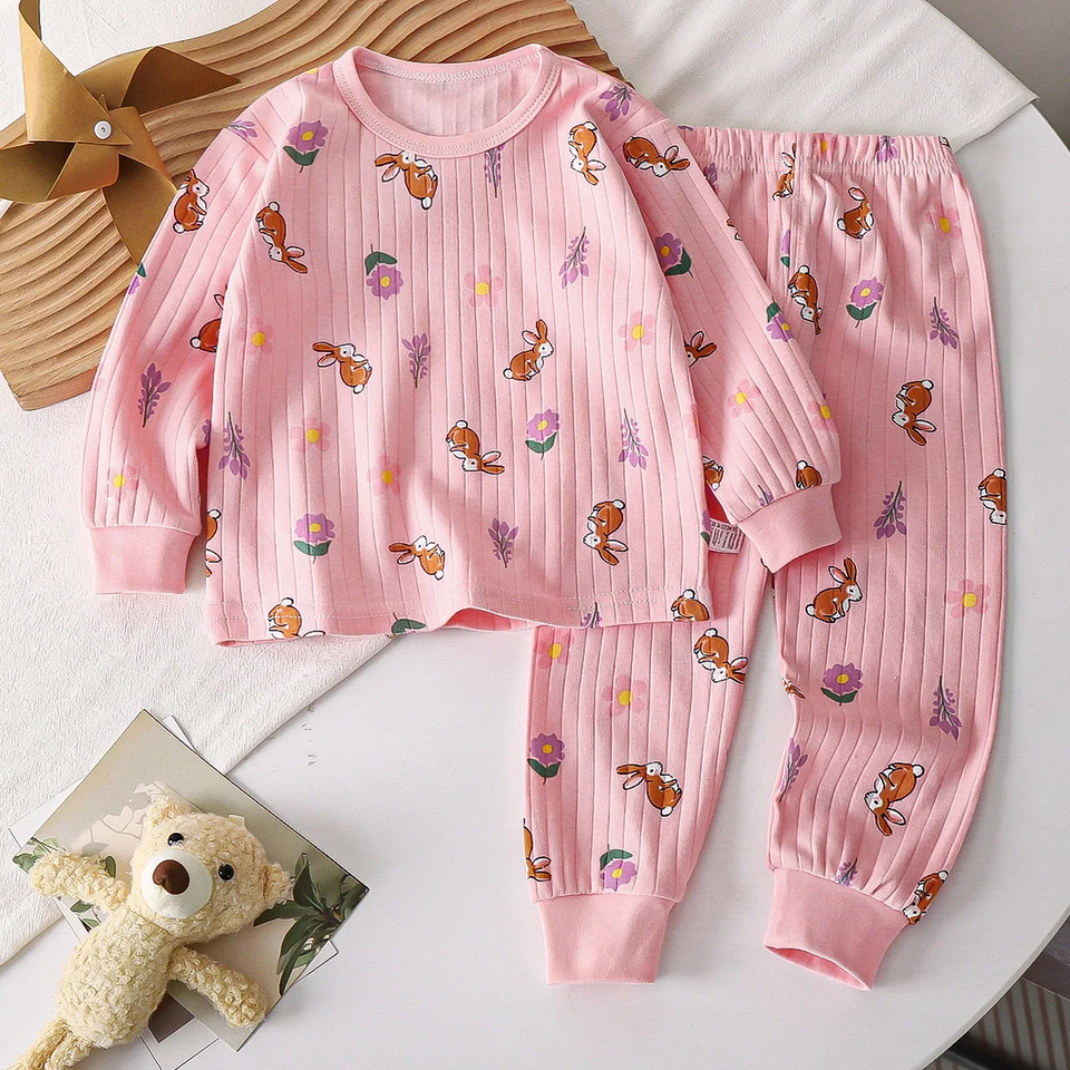 LittleDreamer – Zacht & Warm – Katoenen Kinder Nachtkleding Set
