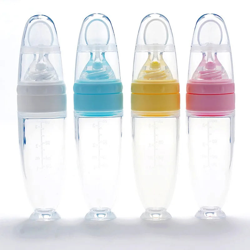 Silicone Feeding Bottle™ - Hapjes met lepel - Siliconen voedingsfles