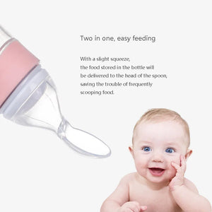 Silicone Feeding Bottle™ - Hapjes met lepel - Siliconen voedingsfles