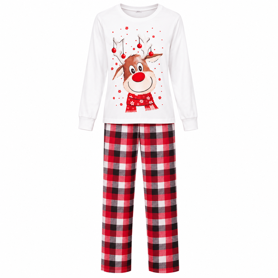 ReindeerJoy – Warm & Comfortabel – Familie Kerstpyjama met Rendierprint