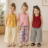 Sleeveless Tops & Pants – Zacht & Stijlvol – Kinder Kleding Zomer Set