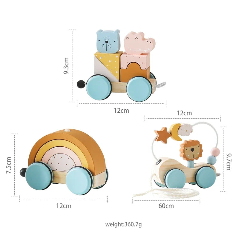HappyTrain – Montessori & Fun – Houten Treinset