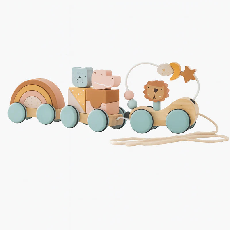 HappyTrain – Montessori & Fun – Houten Treinset