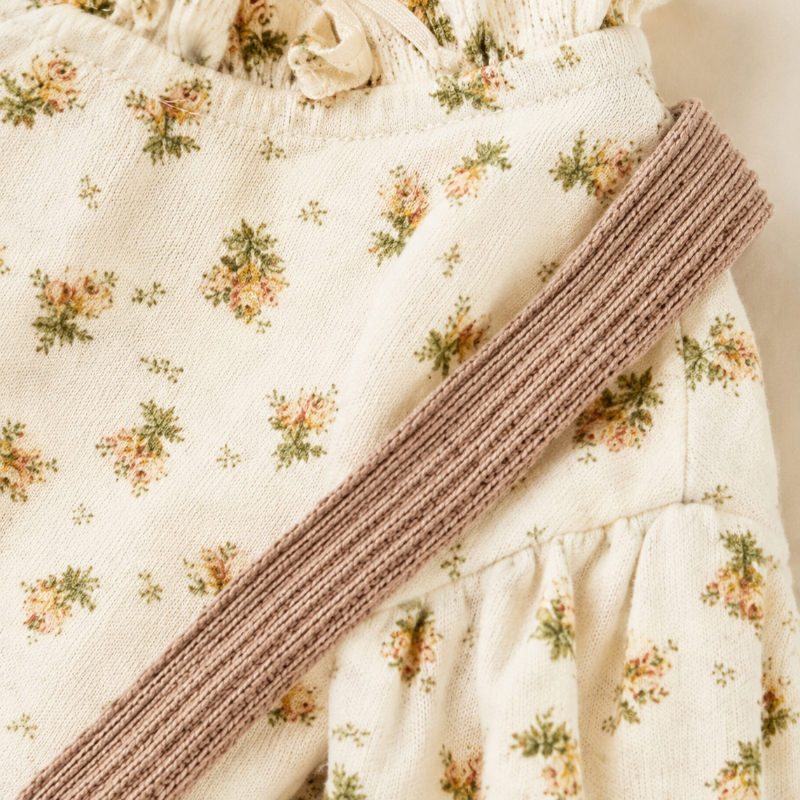 SweetPea – Baby Meisjes Outfit Met Ruffle En Bloemenprint