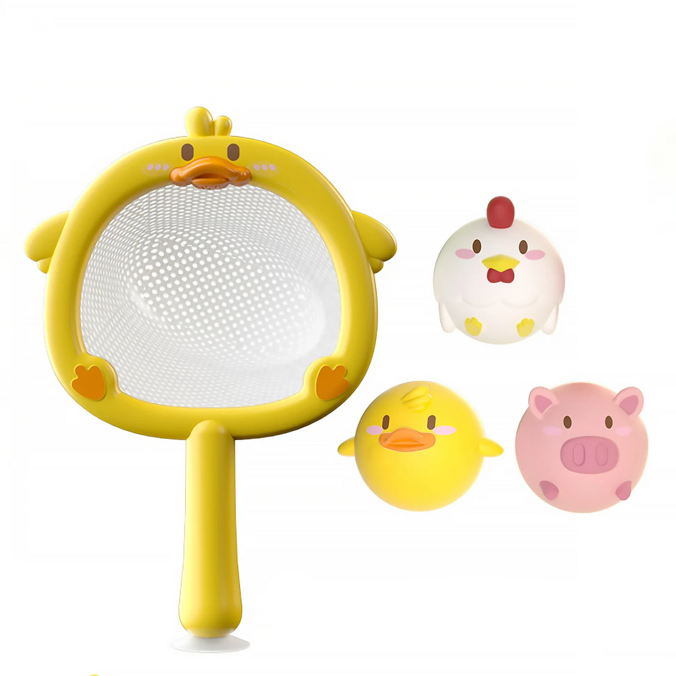 Squeaky Splash™ – Badfeestje – Visnet in bad