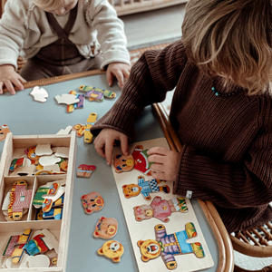 Prikkel de Geesten met Uitdagende houten puzzeldoos in de vorm van een beer voor Alle Leeftijden Prikkel de Geesten met Uitdagende houten puzzeldoos in de vorm van een beer voor Alle Leeftijden