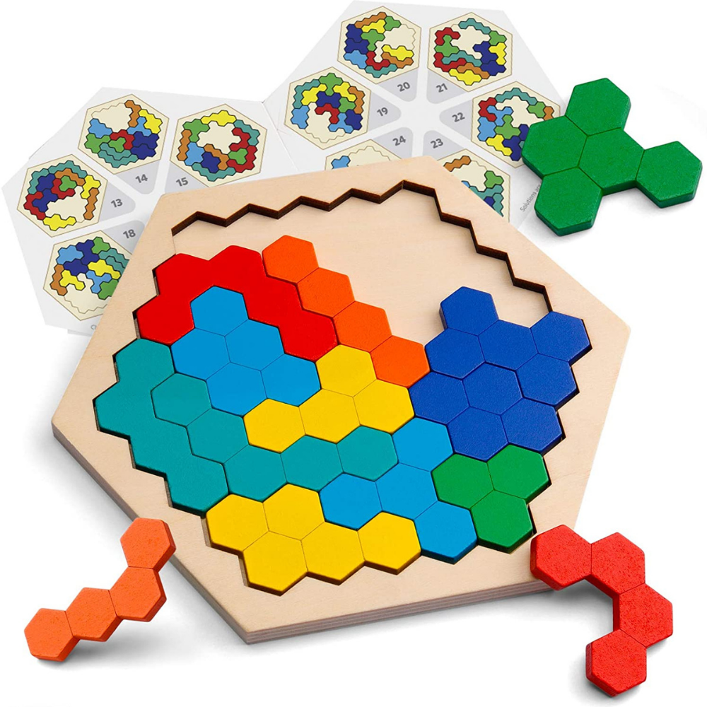 Hexagon Puzzle™ - Oneindige oplossingen - Geometrische Puzzel