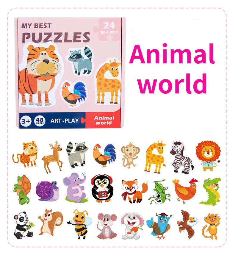 Puzzle Cards™ - Educatief puzzel plezier - Jigsaw Puzzel