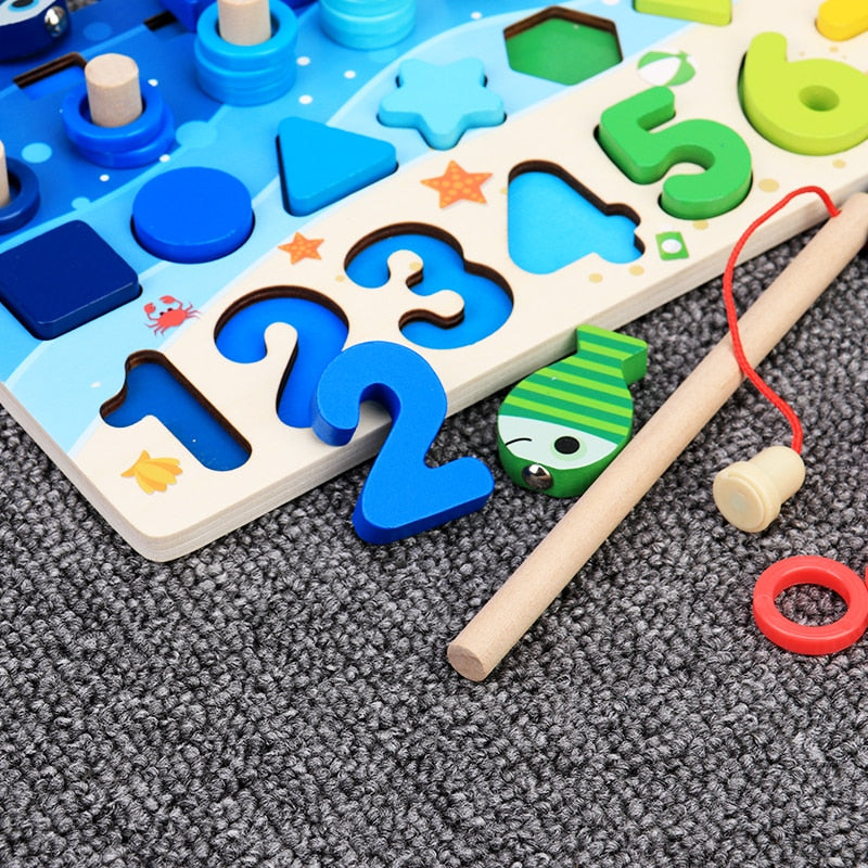 Woods™ | Ontwikkel de vaardigheden - Montessori houten speelbord