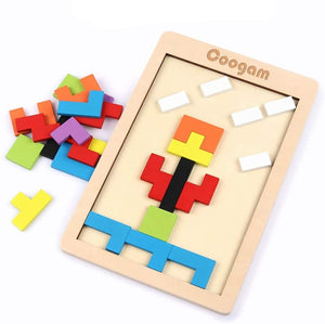 Woods™ - Hersenkraker voor kinderen - Montessori Tetris puzzel