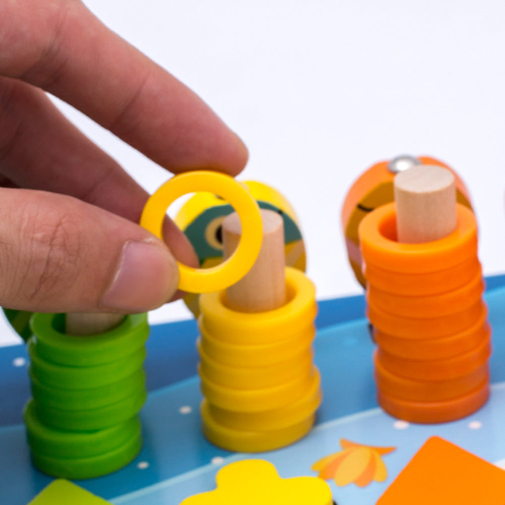 Houten Montessori Schroefspel Voor Peuters - Educatief Speelgoed Voor Motoriek Kleurenherkenning 1 Houten Montessori Schroefspel Voor Peuters - Educatief Speelgoed Voor Motoriek Kleurenherkenning 1