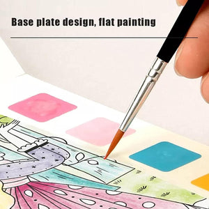 Paint Book™ - Creatief met waterverf - Kleurboek met 6 kleuren verf