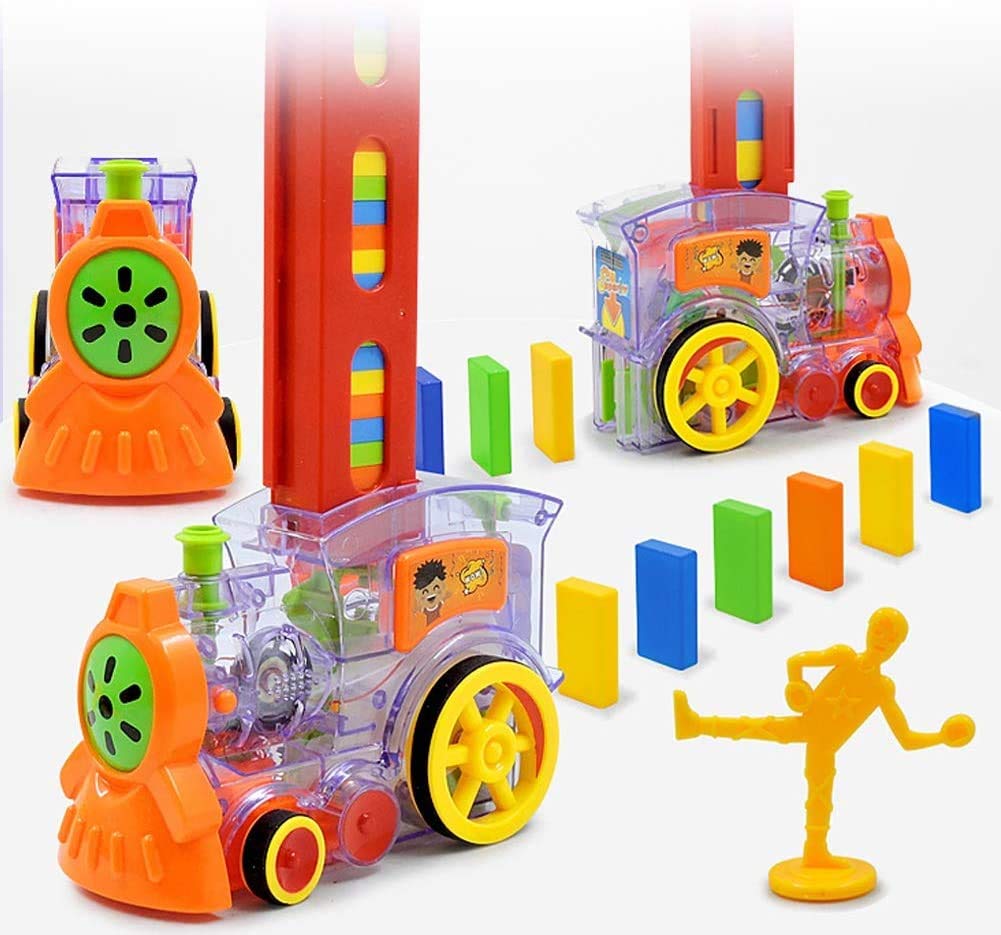 Train Électrique Domino, 200 Pièces Train Electrique Enfant, Automatique Train de Pose Domino Train Électrique Domino, 200 Pièces Train Electrique Enfant, Automatique Train de Pose Domino
