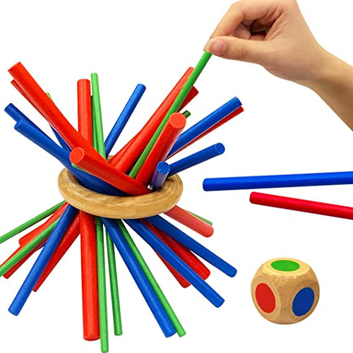 Woods™ - Houd de balans in het spel! - Mikado spel