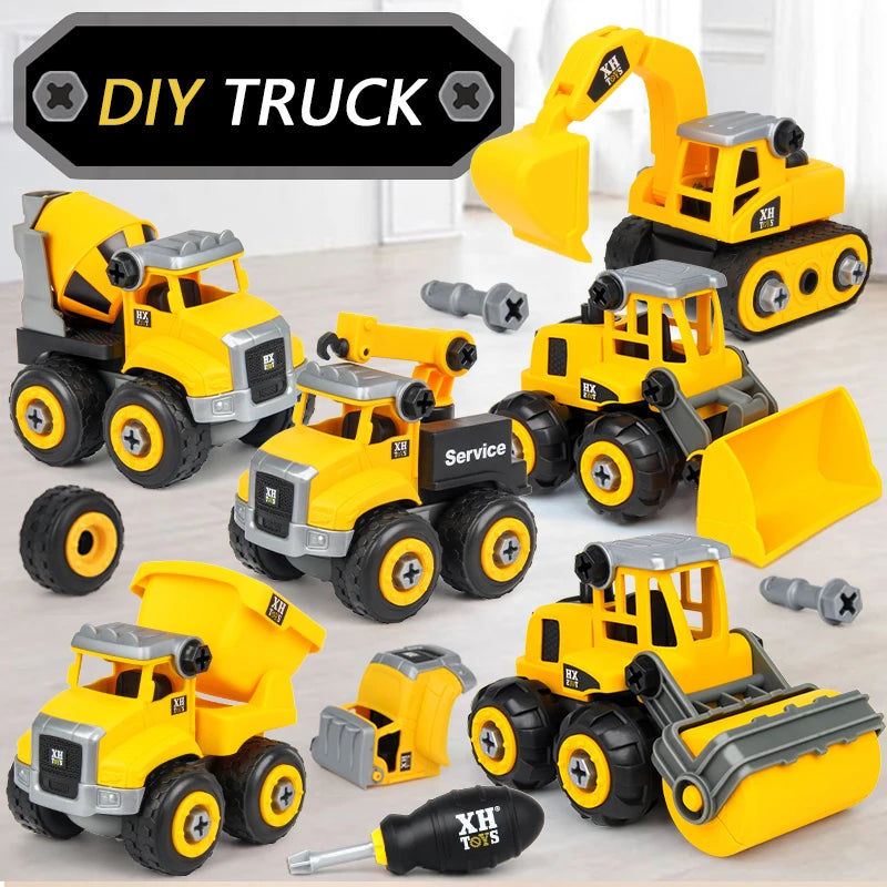 Construction Trucks™ - Techniek en verbeelding met constructievoertuigen - DIY Constructievoertuig