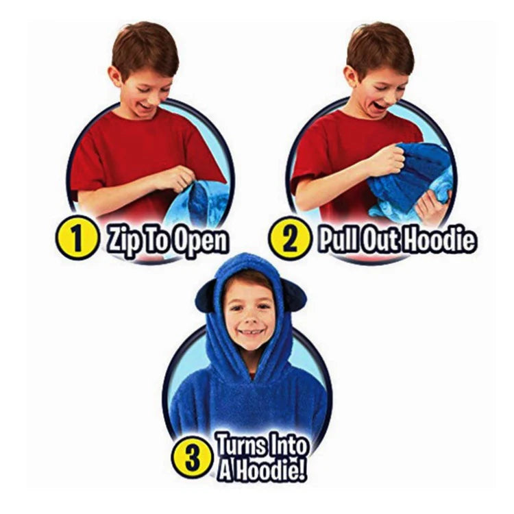 KnuffelHoodie™ - Hoodie en knuffel in een! - Warm & Multifunctioneel
