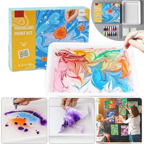 Water Marbling Verf Set™ - Kleurrijk kunstwerk op waterbasis | Verf set