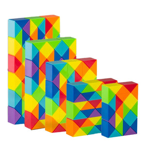 Rainbow Twister™ - Vouw en Speel Slim - Snake Cube