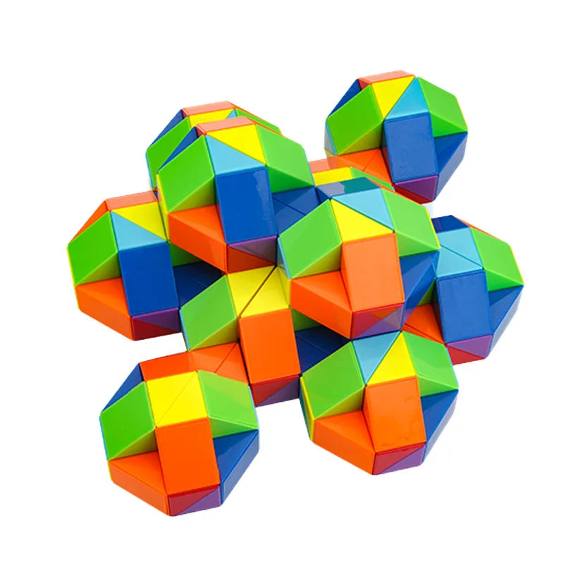 Rainbow Twister™ - Vouw en Speel Slim - Snake Cube